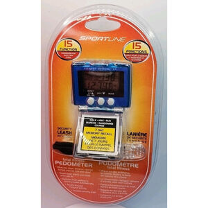 Sportline 15 Function Pedometer Walk, Run & Hike Total Fitness 7 Day Memory New